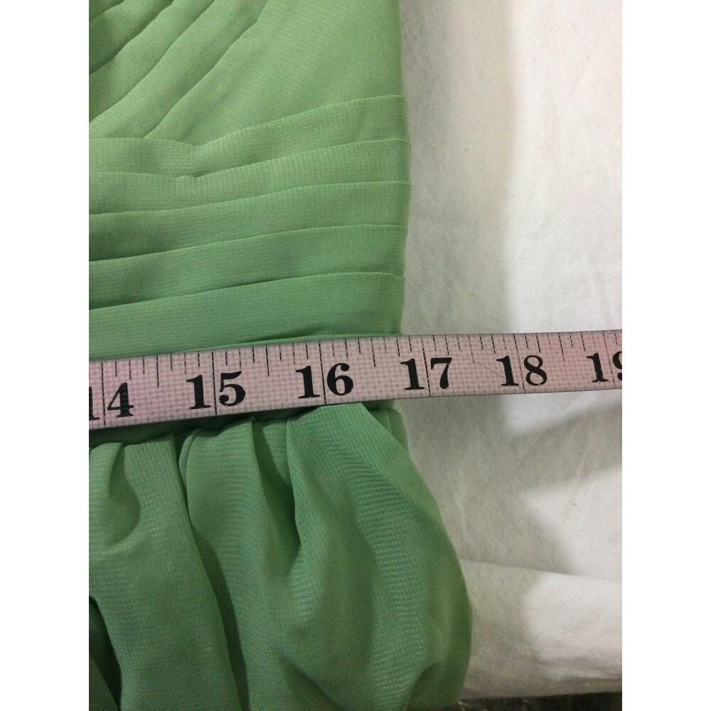 One-Shoulder Olive Green Maxi Dress - Picture 9 of 9
